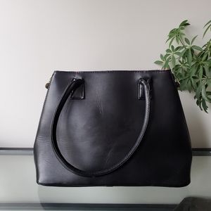 Black leather purse